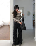 Doi Pocket Parachute Bootcut Pants