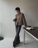 With scarf blouson