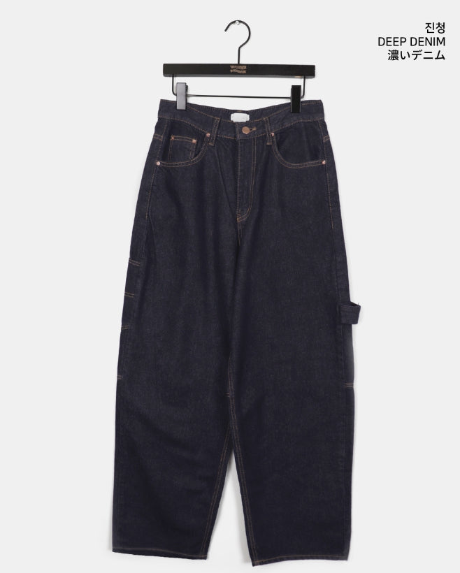 【WONDER WONDER】[Non-fade] Union Jack Carpenter Raw Denim WONDER WONDER (ワンダーワンダー) - [ノンフェード]オプト