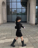 Dias Crop Collar Zip Up Jacket