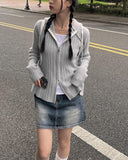 Epee Denim Washing Mini Skirt