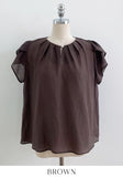 Sally Pintuck Pearl Button Tulip Blouse