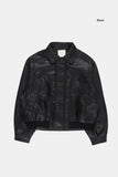 Superior loose leather jacket