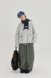 [BAONHAUS] Amoki check color matching fleece banding jogger pants