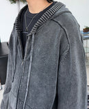 Pesed Pigment Knit Hood Zip-Up