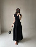 Cezanne flare banding sleeveless one piece