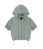 FLOWER EYELET HOOD JACKET
