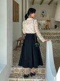 Rode Pleated Long Skirt