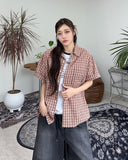 Kabi Seersucker Check Shirt