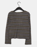 Soron Bohemian Stripe Button Cardigan