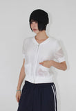 BACK BUTTON SLIT TEE