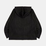 Lace summer 2-way hood zip-up