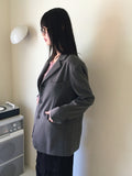 Tebbi Basic Boxy Oversized Fit Minimal Blazer Jacket