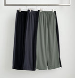 Rustle two-way side color matching jogger wide banding pants