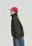 [BAONHAUS] Teiney collar color matching over field jacket