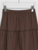 Bodel Frill Lace Banding Long Skirt