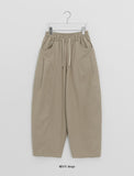 Kehilta Rivet Cotton Banding Balloon Wide Pants