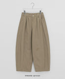 Puin pintuck cotton balloon wide pants