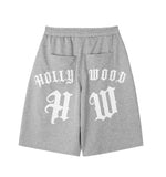 Dinede Lettering Bermuda Pants