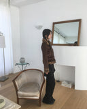 Surfit pin tuck boot cut skirt pants