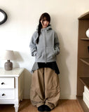 Pora Stripe Dot Color Matching Long T-Shirt