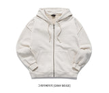 Dust pigment hood zip-up