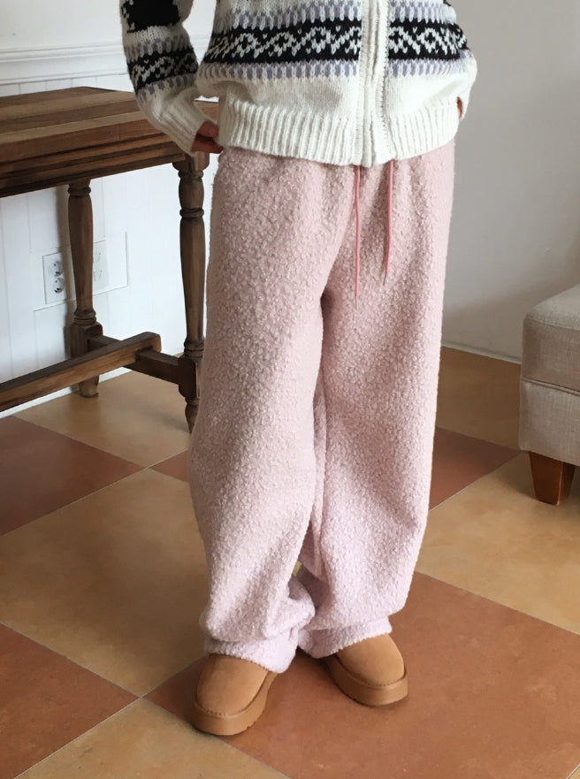 【WONDER WONDER】Rompy Fluffy Fleece Two-Way Jogger Pants WONDER WONDER (ワンダーワンダー) - ロンピーフルッフィー