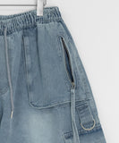 [Unisex] Malant Washing Denim Cargo Bermuda Pants