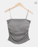 Corning Slim Side Shirring Built-in Cup Sleeveless