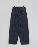 Kyukaton Summer Raw Denim Wide Pants