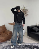 Kian Waffle Crop Long Sleeve T-Shirt