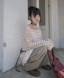 Natine Striped Long Sleeve Knit