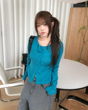 Fog Double-Button Mohair Cardigan