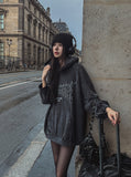 Eike printed balloon hoodie