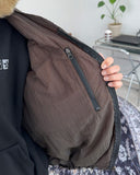 Dust wax coated padded jumper