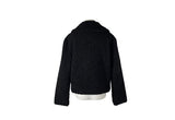 Anju Fur Collar Quilted Short Jacket