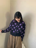 Moheb Flower Knit Cardigan