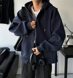 Two-way base hood zip-up