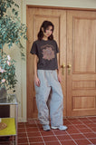 CAKE PARTY Pigment Crop Short Sleeve Tee