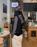 Mono multi-stripe slim hoodie