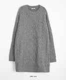 Ichi cable knit one piece