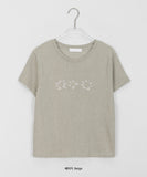 Koayu Flower Patch Crop Short Sleeve Tee