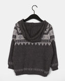 Linga Duffle Nordic Hood Knit Cardigan