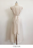 Gelad Linen Side Wrap Sleeveless Long One Piece