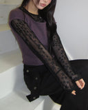 Dor lip neck short sleeve knit