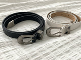 Coty Vintage Matte Silver Belt