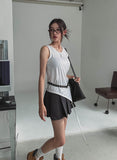 Tiba pleats mini skirt