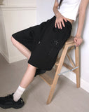 [UNISEX] Scent You Studded Pintuck Banding Bermuda Training Pants