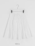 Hariki Stripe Banding Midi Skirt