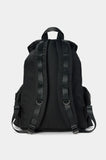 EYELET THREE-POCKET BUCKLE BACKPACK